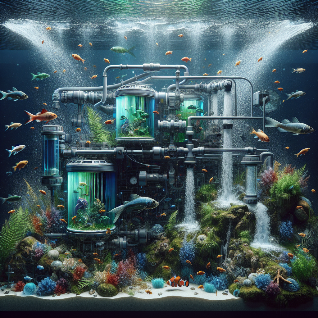 “Crystal Clear: Revolutionizing Freshwater Tanks with Cutting-Edge Filtration” Advanced filtration system for freshwater tanks, showcasing cutting-edge technology for maintaining crystal-clear water and healthy aquatic environments.